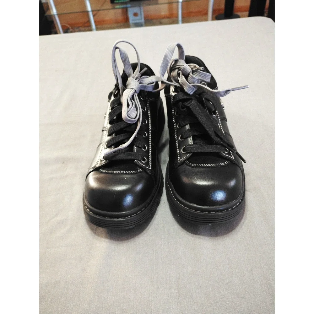 NWOB Skechers Men 8 John Deere Respected Swamper Black Slip-Ins Work Shoes 47665
